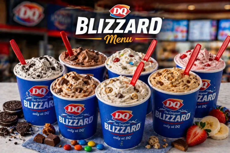 Dairy Queen Blizzard Menu