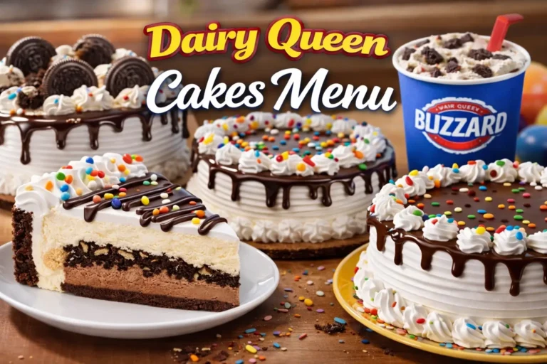 Dairy Queen Cakes Menu