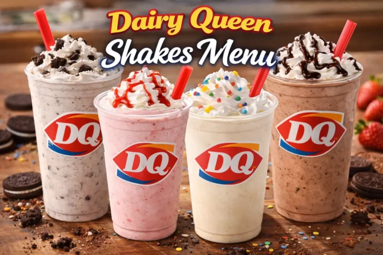 Dairy Queen Shakes Menu