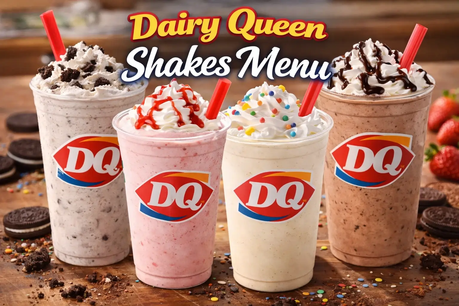 Dairy Queen Shakes Menu
