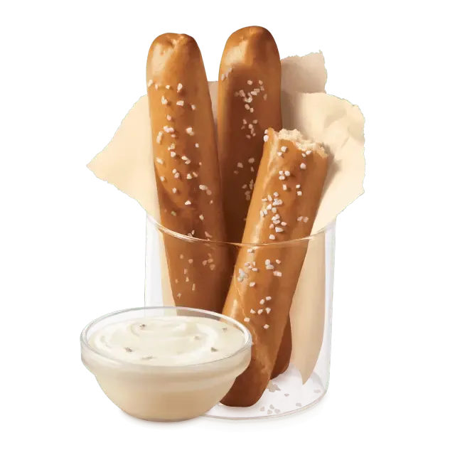 Pretzel Sticks with Zesty Queso